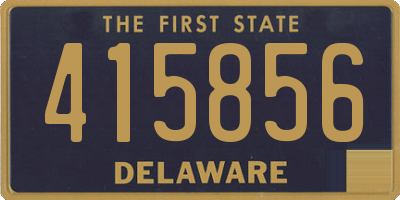 DE license plate 415856