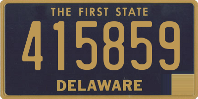 DE license plate 415859
