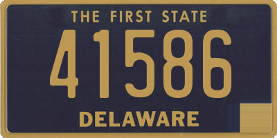DE license plate 41586