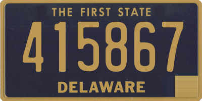 DE license plate 415867