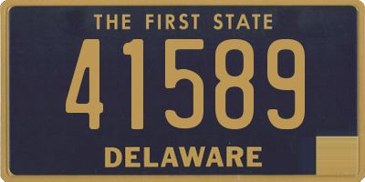 DE license plate 41589