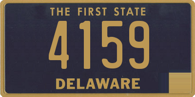 DE license plate 4159