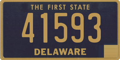 DE license plate 41593