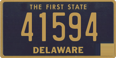 DE license plate 41594