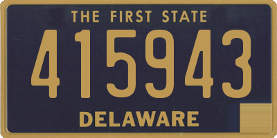DE license plate 415943