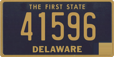 DE license plate 41596