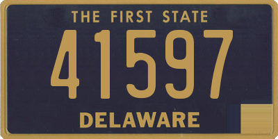 DE license plate 41597