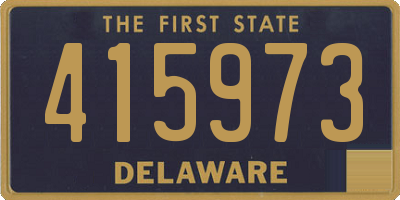 DE license plate 415973