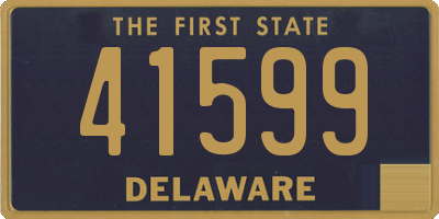 DE license plate 41599