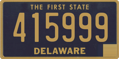 DE license plate 415999