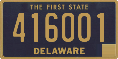 DE license plate 416001
