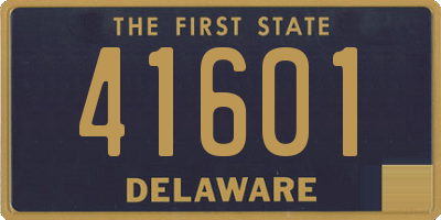 DE license plate 41601