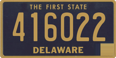 DE license plate 416022