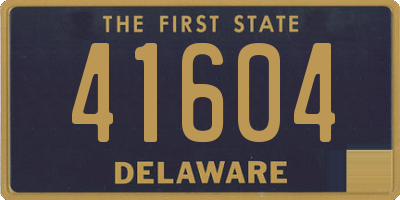 DE license plate 41604