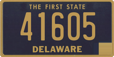 DE license plate 41605