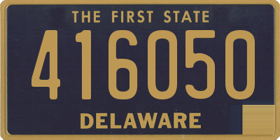 DE license plate 416050