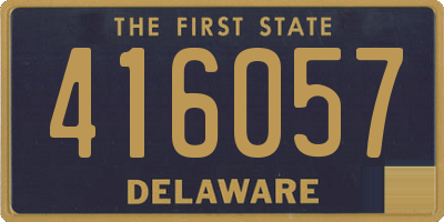 DE license plate 416057