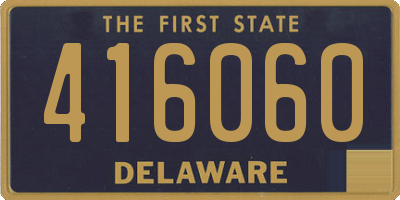 DE license plate 416060