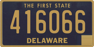 DE license plate 416066