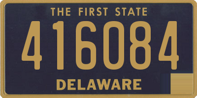 DE license plate 416084
