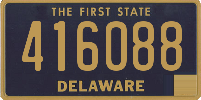 DE license plate 416088