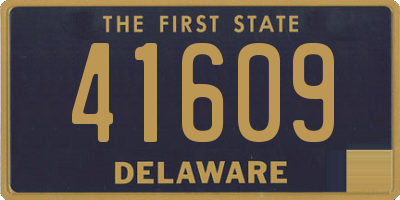 DE license plate 41609