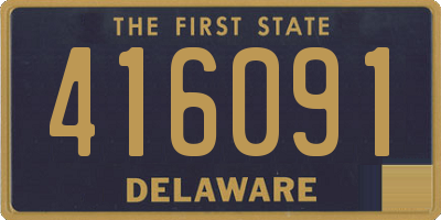 DE license plate 416091