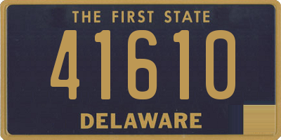 DE license plate 41610