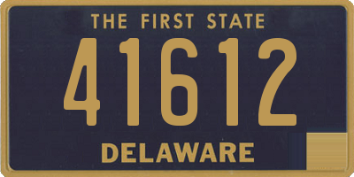 DE license plate 41612