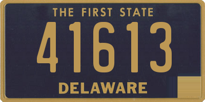 DE license plate 41613