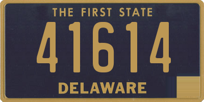 DE license plate 41614