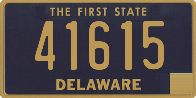 DE license plate 41615