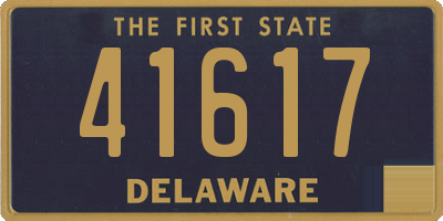 DE license plate 41617