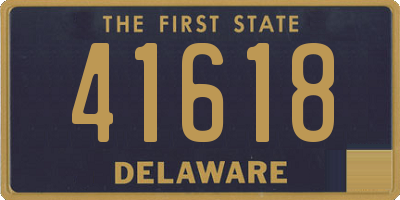 DE license plate 41618