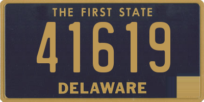 DE license plate 41619