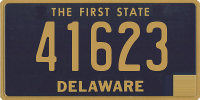 DE license plate 41623