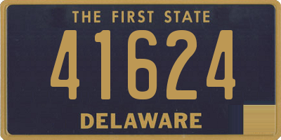 DE license plate 41624