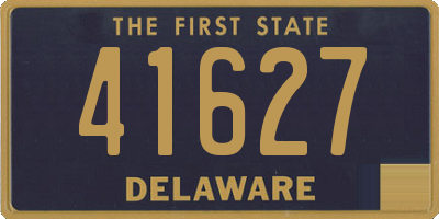 DE license plate 41627