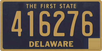 DE license plate 416276