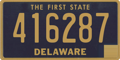 DE license plate 416287
