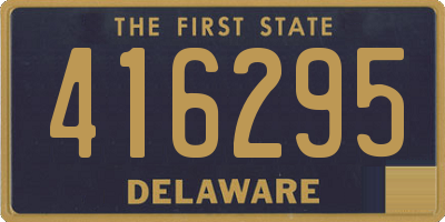 DE license plate 416295