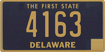DE license plate 4163