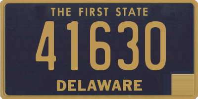 DE license plate 41630