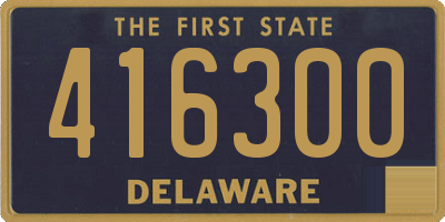 DE license plate 416300