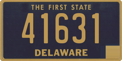 DE license plate 41631