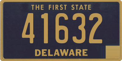 DE license plate 41632