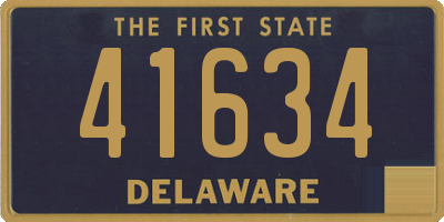 DE license plate 41634