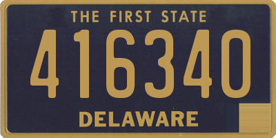 DE license plate 416340