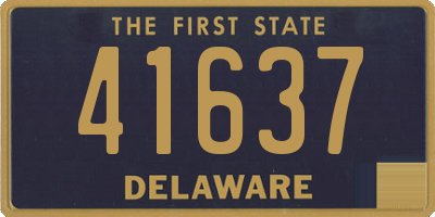 DE license plate 41637