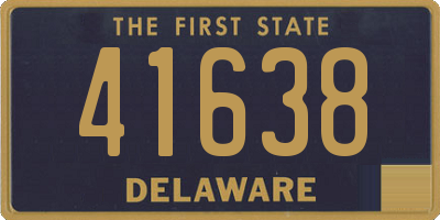 DE license plate 41638